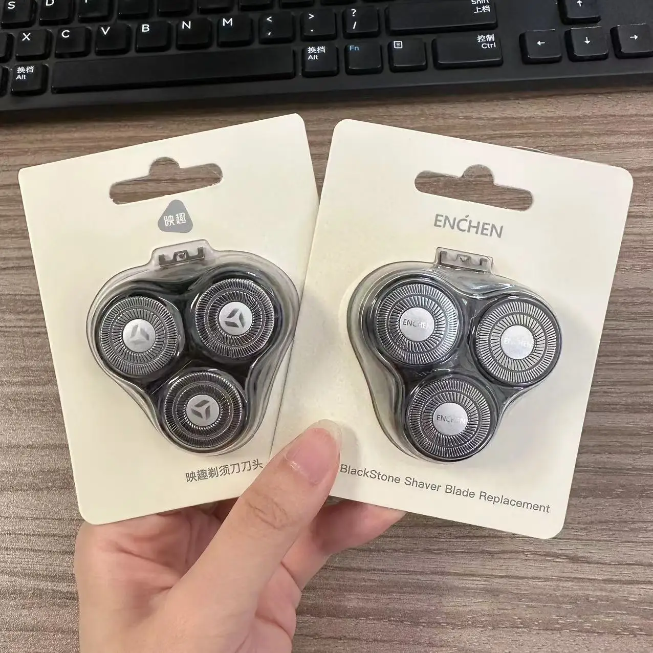 Youpin Enchen ماكينة حلاقة بلاكستون 3 القاطع رئيس بلاكستون ثلاثية الأبعاد تعويم شفرة شهم 3S/5S الصلب 3S المحارب الحلاقة استبدال شفرة