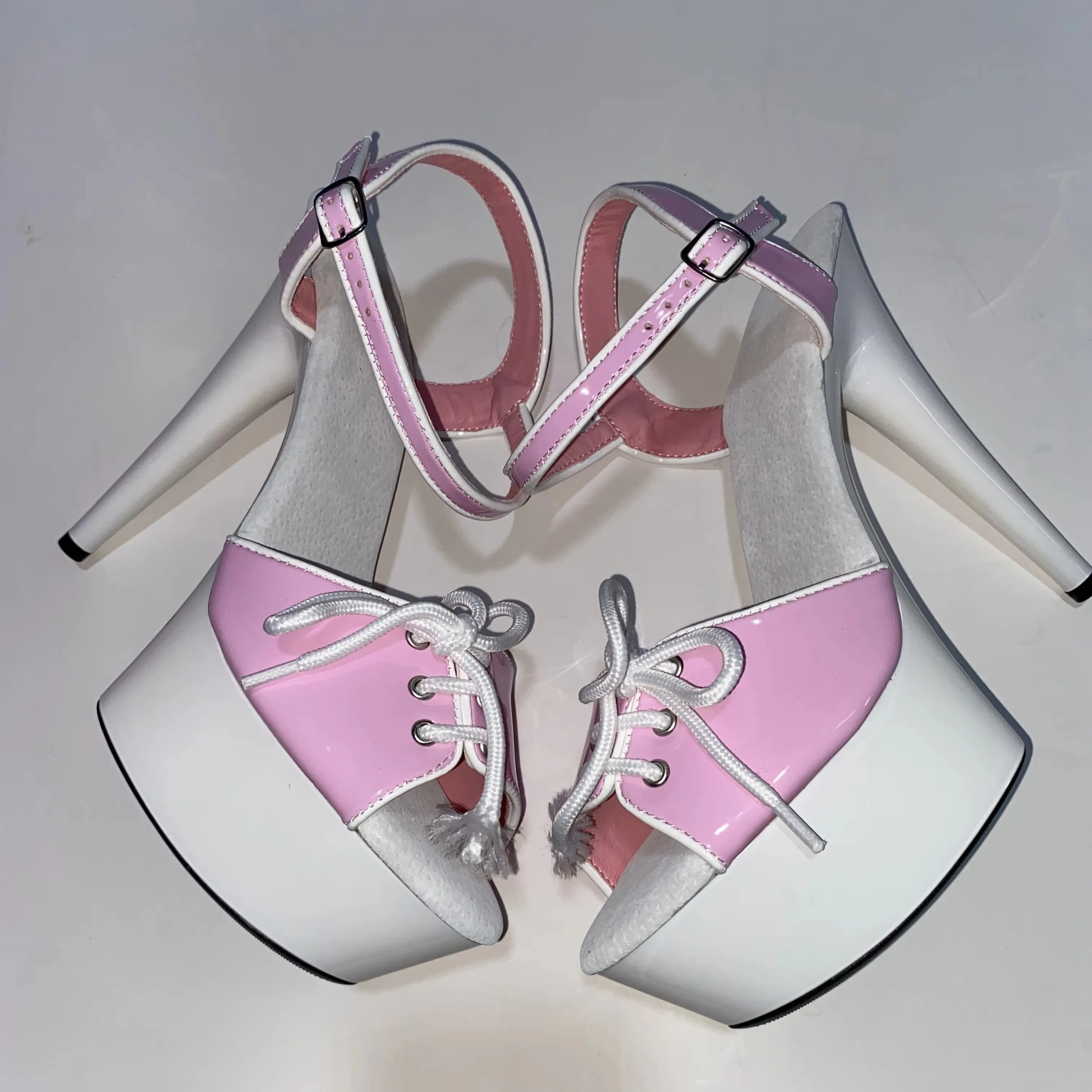 Sweet Princess Style 15cm Open Toe High Heel Platform Shoes, Sandals, Pole Dance / Model / Wedding Shoes