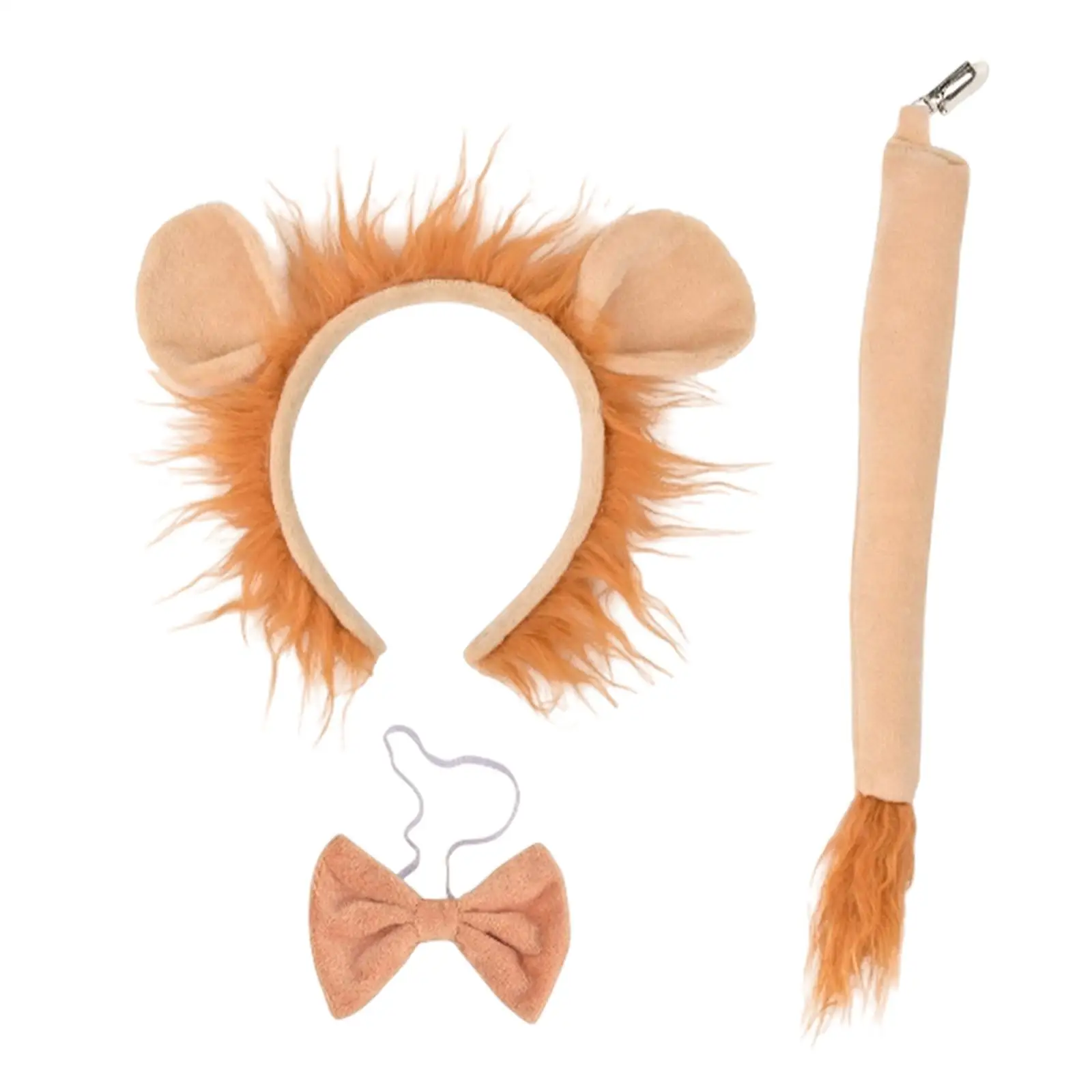 Ensemble de nœuds papillon et queue oreilles de Lion, décoration de coiffure, rôles de jeu pour enfants et événements