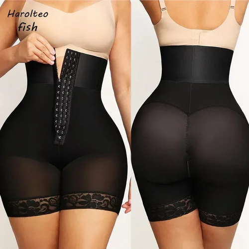 Fajas Colombianas BBL esculpir levantador de glúteos para mujer, pantalones cortos de cintura alta, bragas con Control de barriga, faja posparto