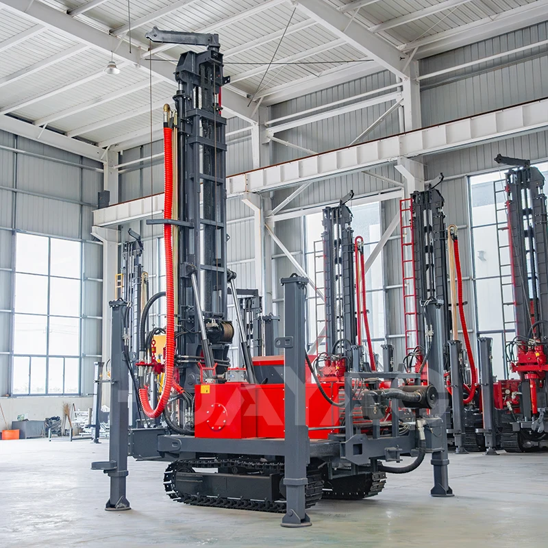High Quality Hydraulic Water Well Drilling Rig 200m300m Complete Set of Accessories with Pump