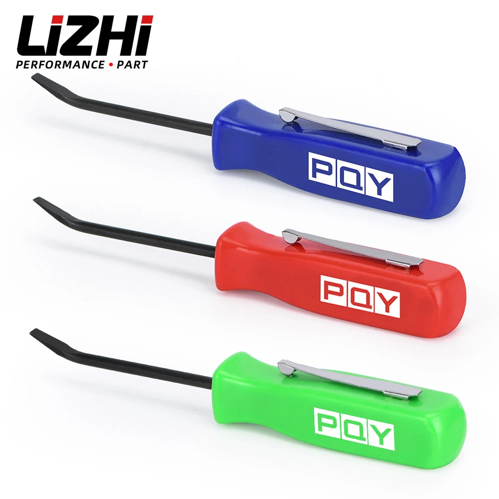 LIZHI - 1pcs Pocket Pry Bar Short Angled Operating Handy Tool 4-Sided Grip LZ-GJ005-QY