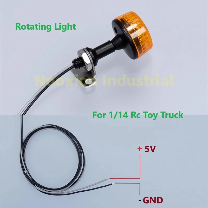 1/14 RC Model Truck Beacon Light Warning Light Rotating Lamp For Tamiya 1/14 RC Tractor Truck All Sereis 770S For MAN TGX Parts