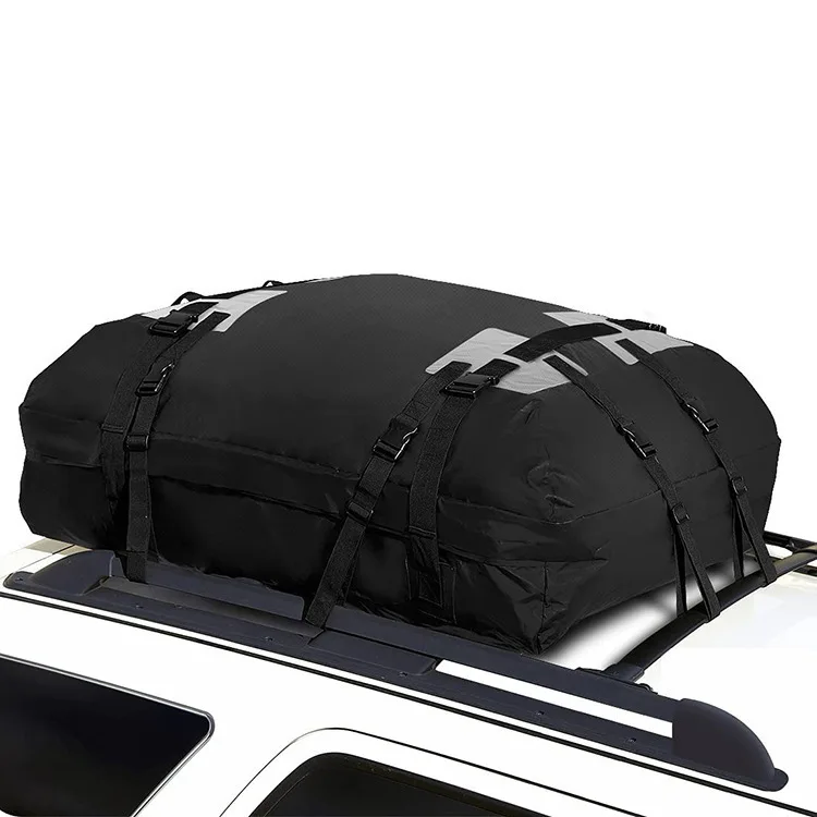 Roof bag, car-mounted thickened version, 600D Oxford cloth car roof luggage bag, waterproof travel bag
