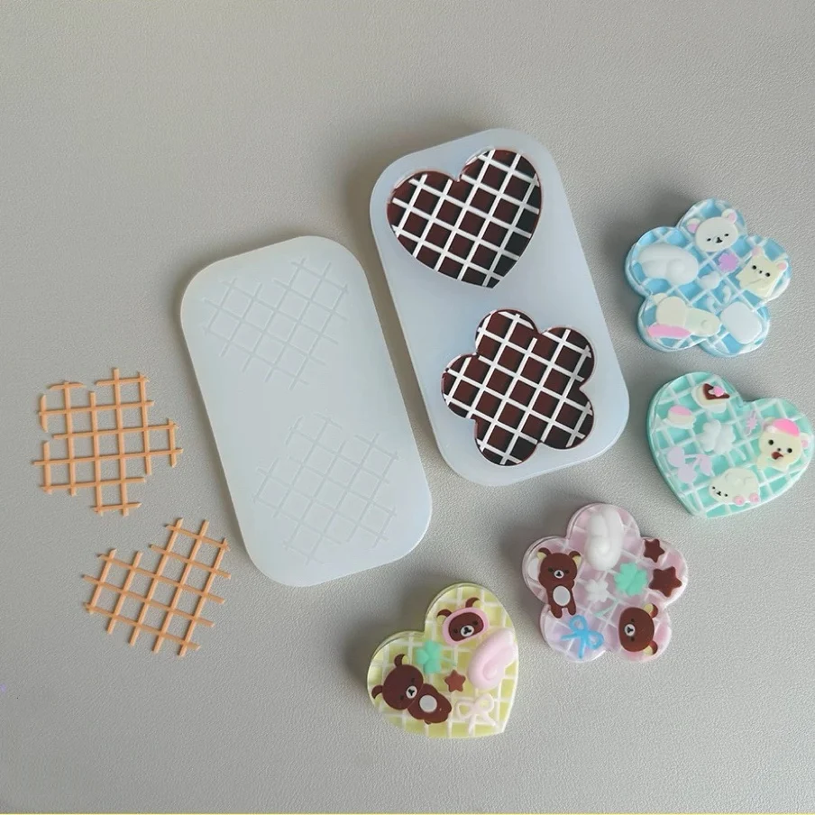 Biscuit Layered Resin Casting Mold Silicone Mold Accessories Resin Liquid Mold Resin Keychain Silicone Mold Resin Mold