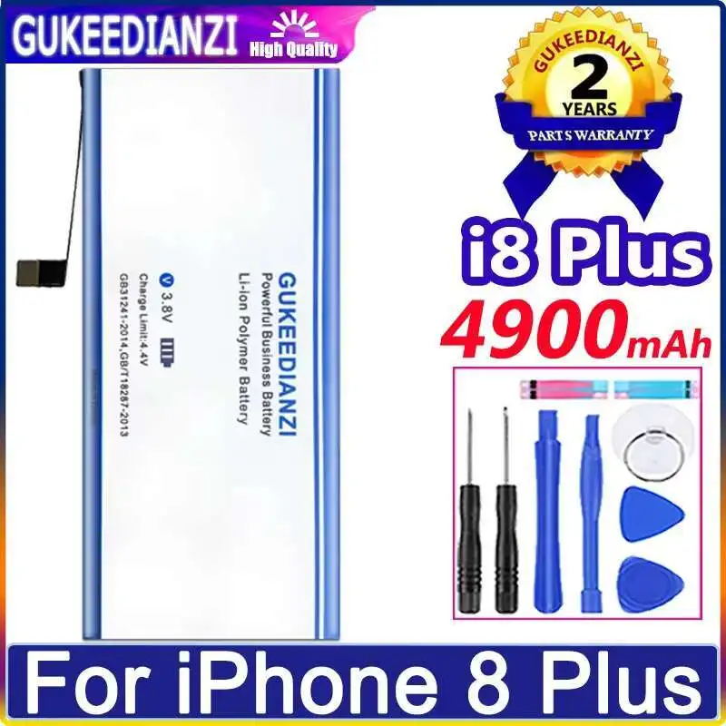 

Mobile Phone Battery 4900Mah High-Capacity For Apple Iphone 8 Plus Reliable Power