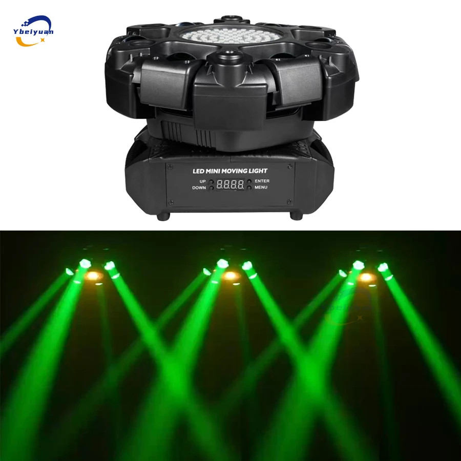 جديد 6-رئيس تتحرك رئيس صبغ ستروب تأثير الضوء DMX512 التحكم عن بعد مناسبة ل ديسكو DJ KTV عيد الميلاد بار حفلة ضوء المرحلة
