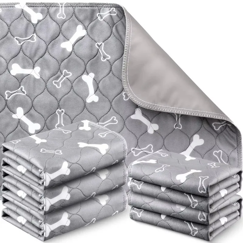 Reusable printed pattern pet dog training pad potty training pad washable puppy urine pad