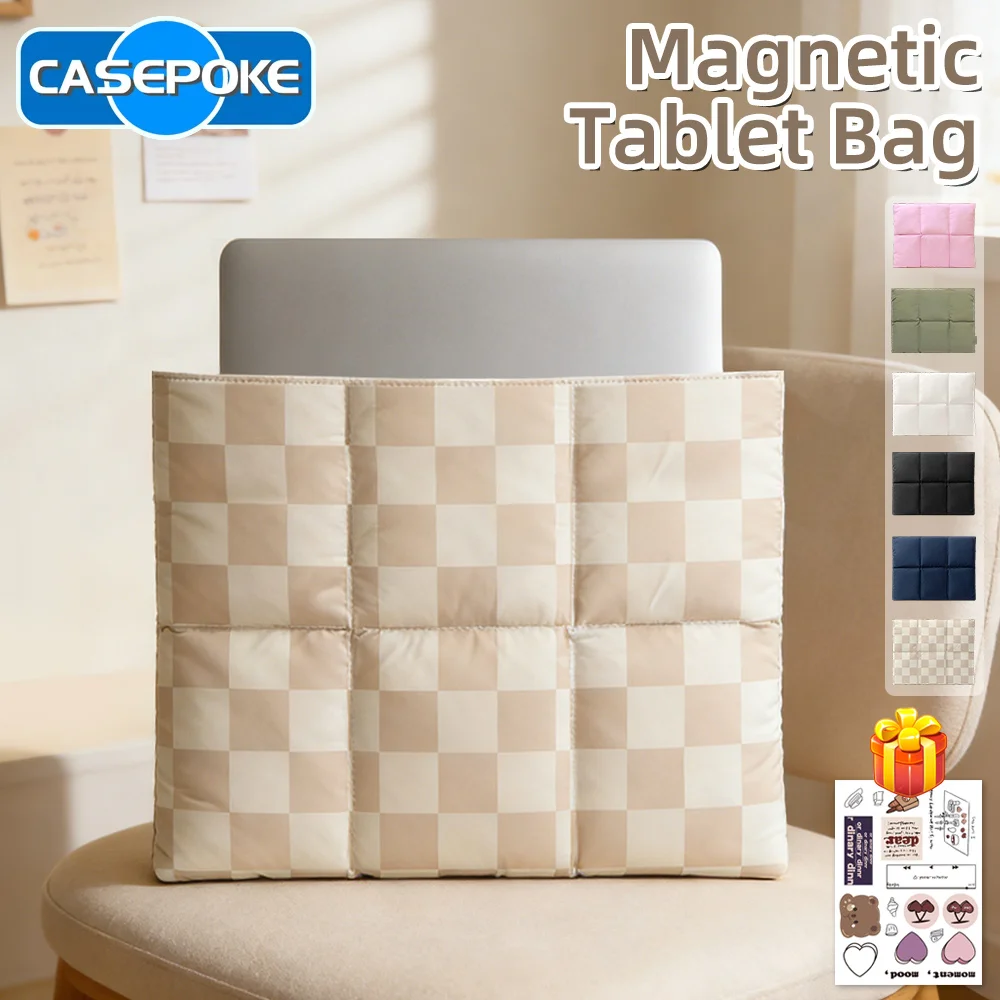 2026 Ultraleichte Magnetische Puff-Tasche für 13~15,6 Zoll iPad und Verschiedene Marken von Handys und Notebooks Stoßfeste Hülle für Back-to-School-Geschenke