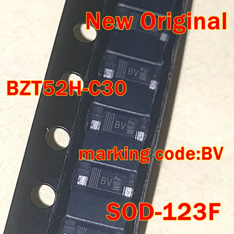 

5pcs to 100pcs BZT52H-C30 SOD-123F New Original marking code:BV Single Zener diodes