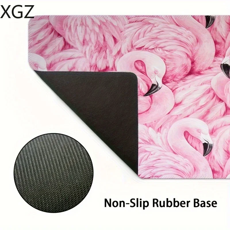 Flamingo pattern mouse pad Large size lock edge rubber non-slip desk mat Multi-model pc mats Computer peripheral accessories XXL