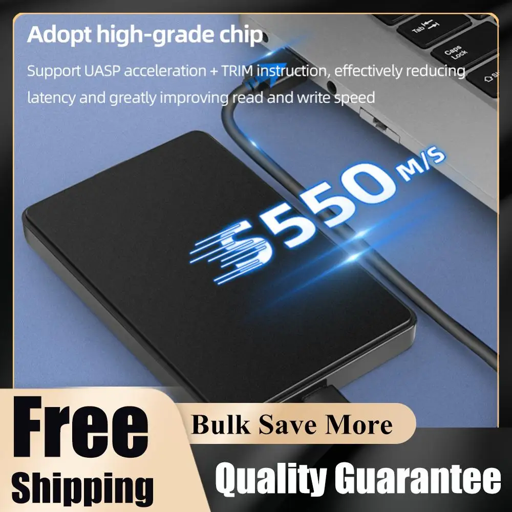 

Type-C USB3.1 SATA SSD Case Transfer Speed 6Gbps External Solid State Drive Case Plug and Play for Windows/ Os /Linux System