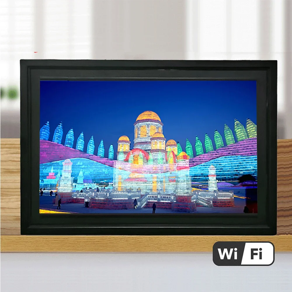 Smart cloud remotely share photo video from mobile WIFI frameo touch screen 15 inch digital photo frame