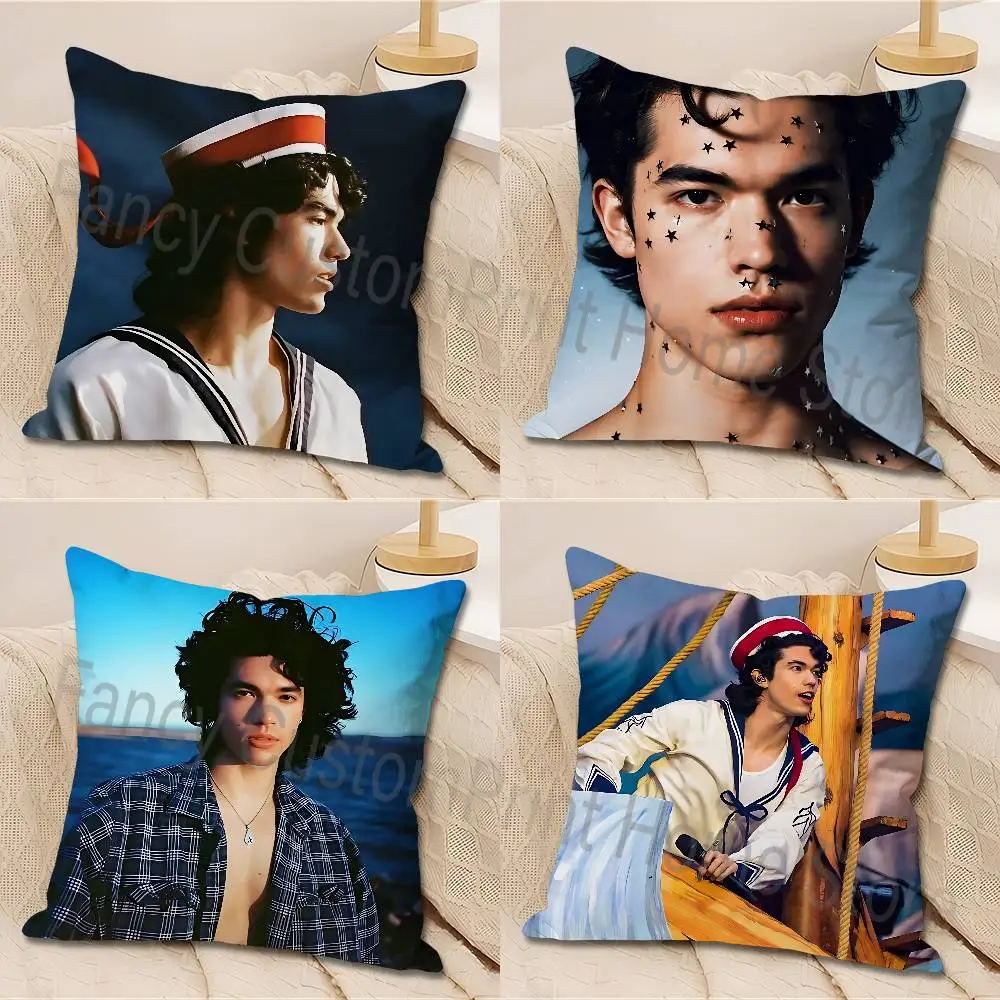 

C-Conan G-Gray Wishbone Anime Celebrity Merchandise All-Match Printed Pillow Case Sofa Car Office Room Decoration Protector