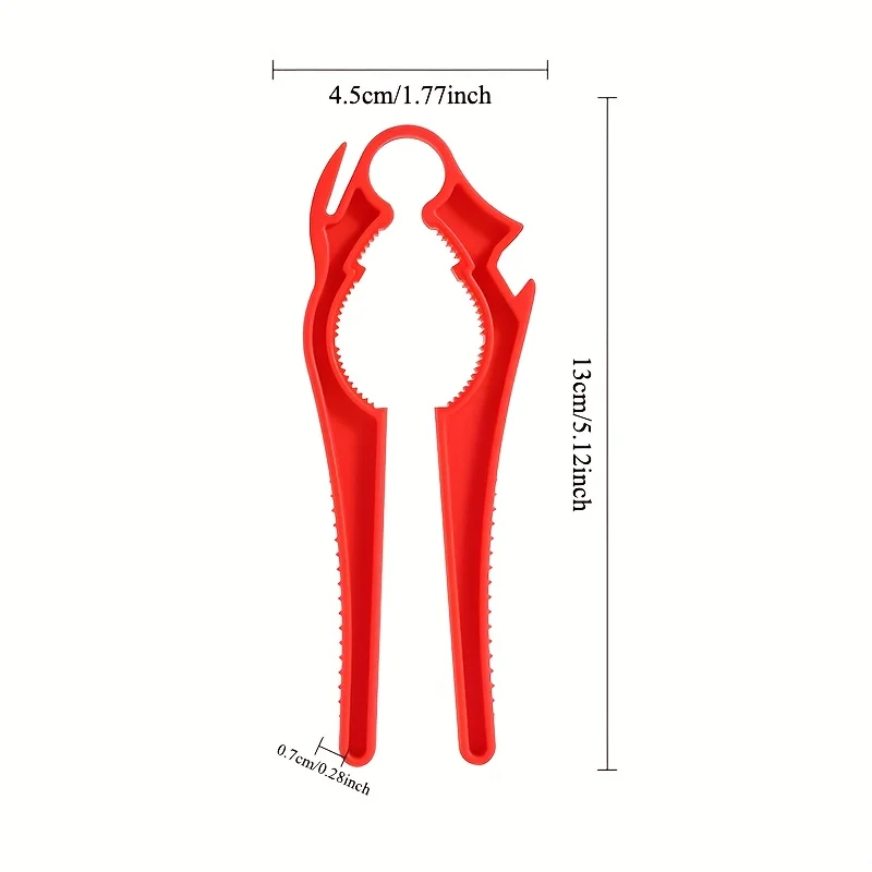 1pc 3-in-1 Bottle Opener & Can Opener - Heavy-Duty Nylon Construction with Ergonomic Handle,Compatible with  Kitchen Essentials