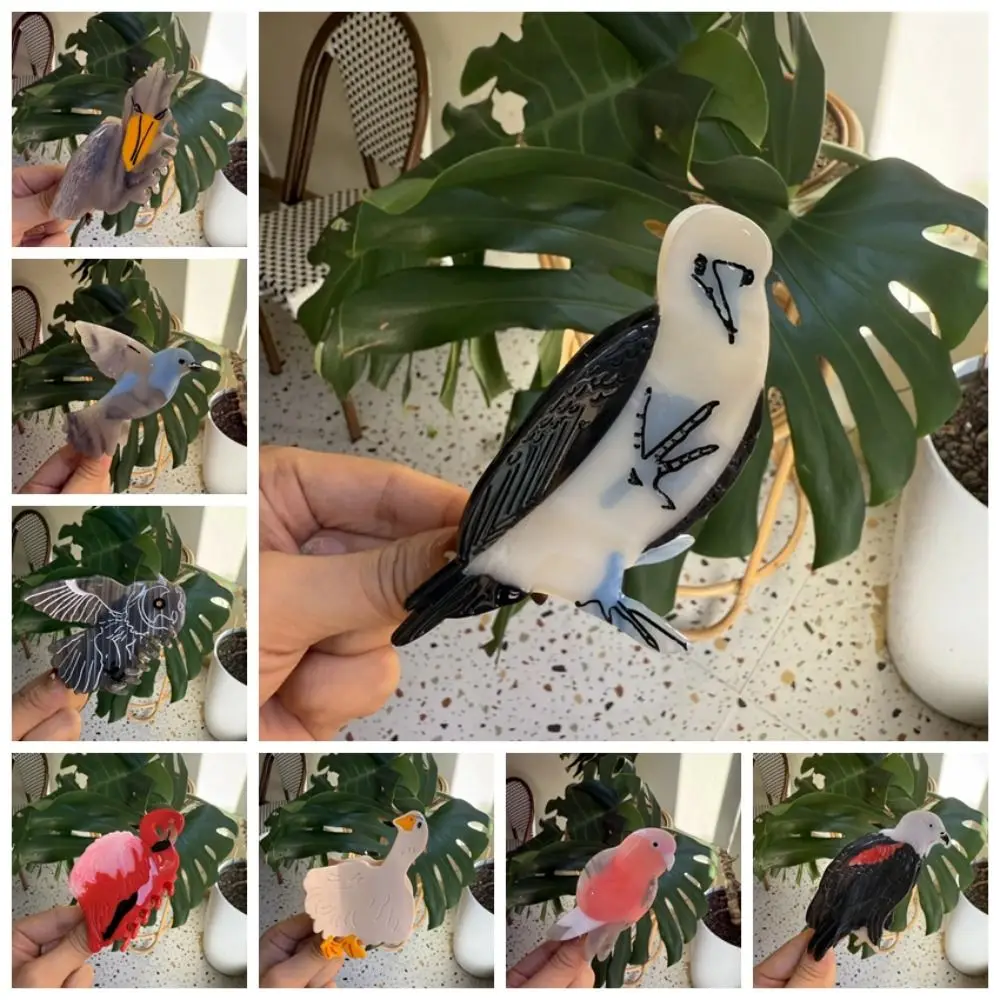 

New Acetate Birds Hair Claw Cute Eco-Friendly Sweet Fairy Hairpins Mini Sweet Headwear