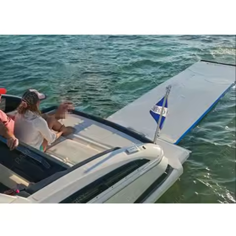 BBQ Party Fishing Floating Mat Inflatable Deck Water Raft Water Platform Inflatable Ocean Party Platform