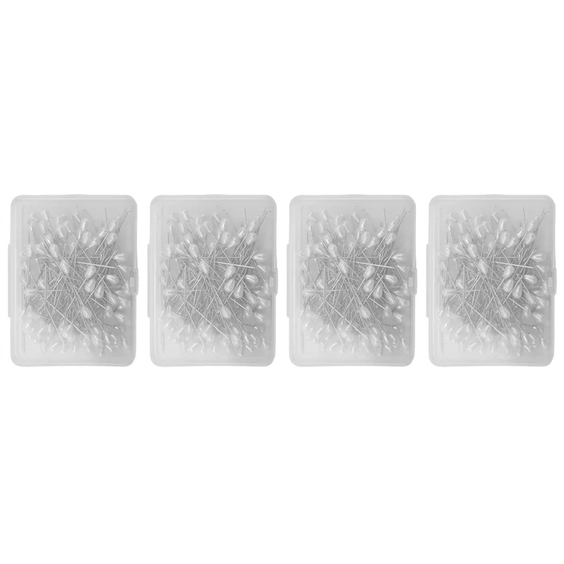 3200 Buah Pin Mutiara Tetesan Air Mata Panjang Pin Korsase Lurus Pin Jahit Pin Kancing untuk Kerajinan Jahit Dekorasi Pernikahan