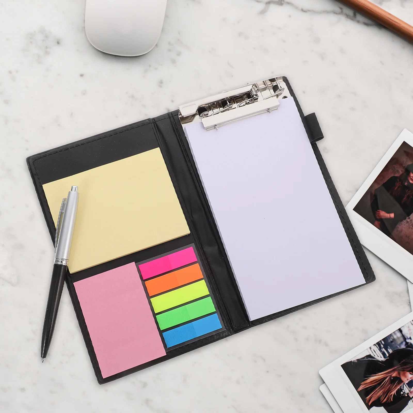 

Блокноты, цветные маркеры страниц, прямоугольные заметки, индексные вкладки, органайзер, шариковая ручка, офисные школьные принадлежности