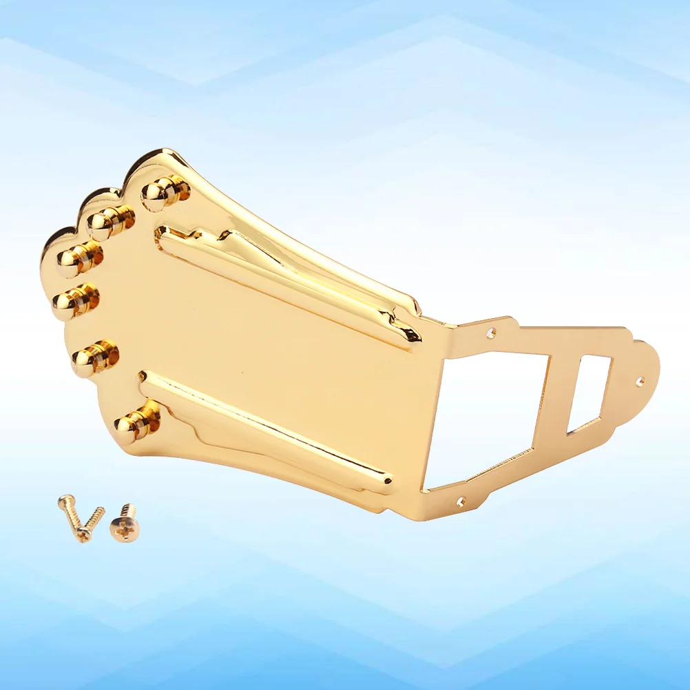 

Metal Soild Trapeze Tailpiece String Drawing Board For Jazz Guitar Use(Golden) Guitar tailpiece Metal Guitar tailpiece