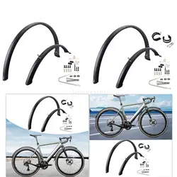 2x Mountain Bike Mud Guards against Splashing Water Dust Road Bike Fenders for Mountain Road Bike 700C Water Riding Rain