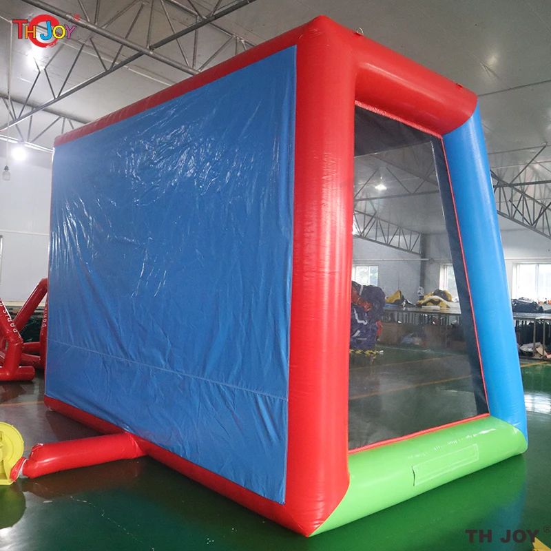 Fast Air Shipping 4x3m Inflatable Football Shootout Soccer Shooting Goal Sport Arena Carnival Games for Sale