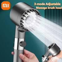 Xiaomi High Pressurized Filter Shower Head 3-mode Adjustable Spray with Massage Brush Rain Shower Set Changeable Filter Element