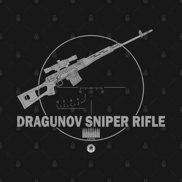 Russian Military SVD Dragunov Sniper Rifle T-Shirt 100% Cotton O-Neck Summer Short Sleeve Casual Mens T-shirt Size S-3XL