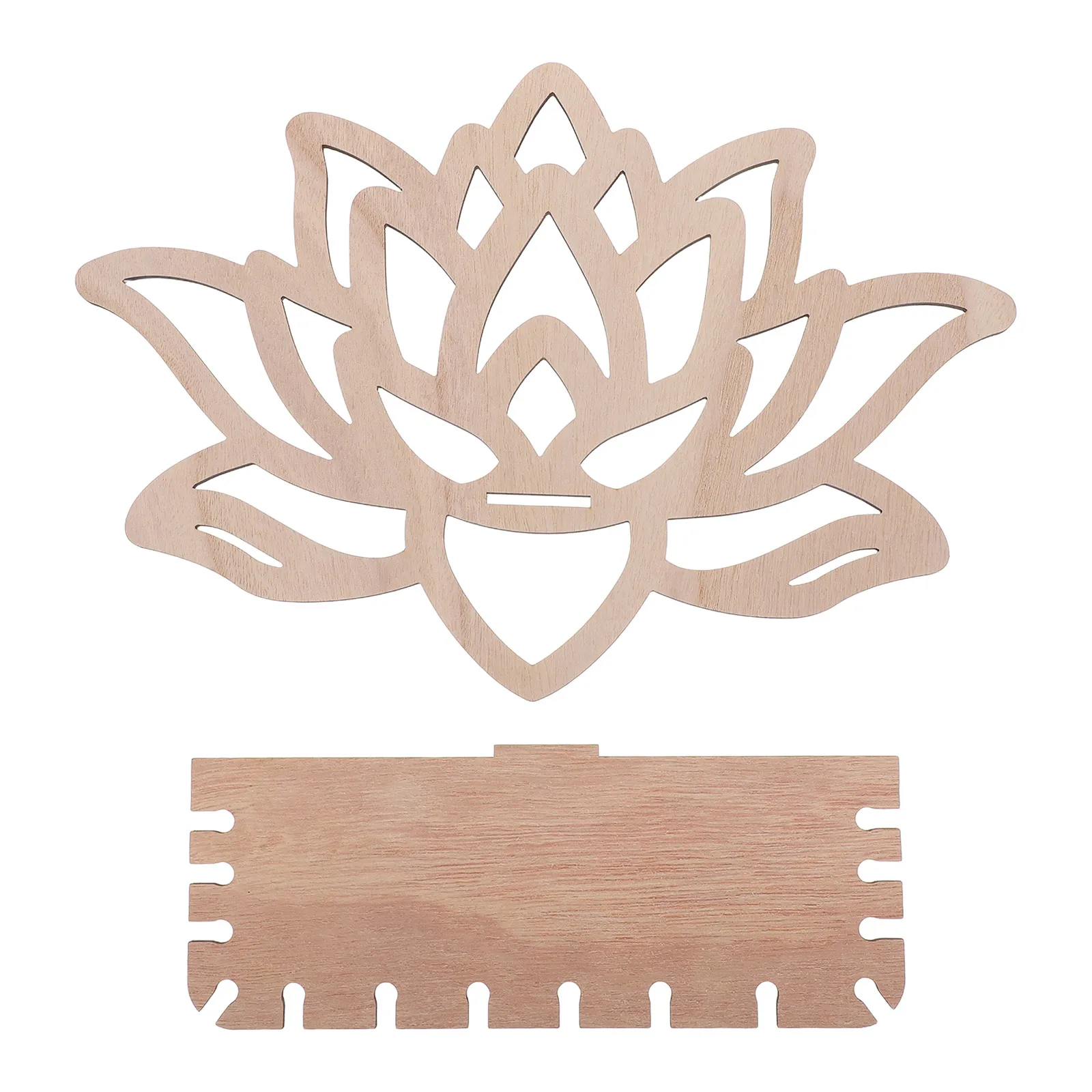 

Flower Shaped Wooden Crystal Wall Shelf Decorative for Bedrooms Living Room Home Office Shelf for Decor