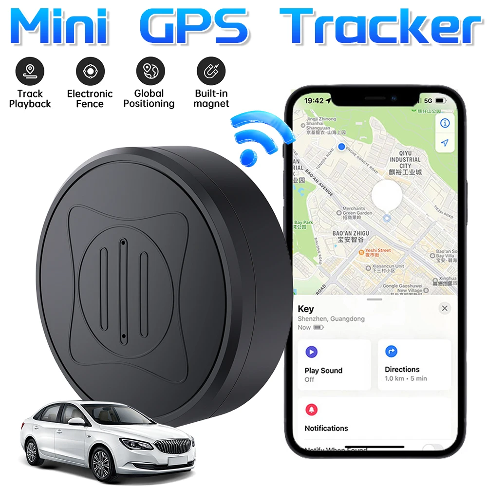 GPS Tracker Strong Magnetic Car Anti-Lost Device Pet Kids Bag Wallet Tracking for IOS/ Android Smart Finder Locator Accessories