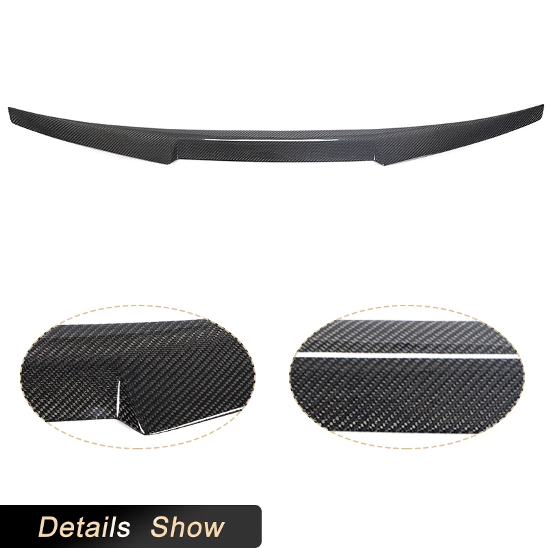 

for BMW 3 Series E46 Coupe 1996-2004 Car Rear Trunk Spoiler Wings Racing Rear Spoiler Boot Trunk Wing Lip Body Kit Carbon Fiber