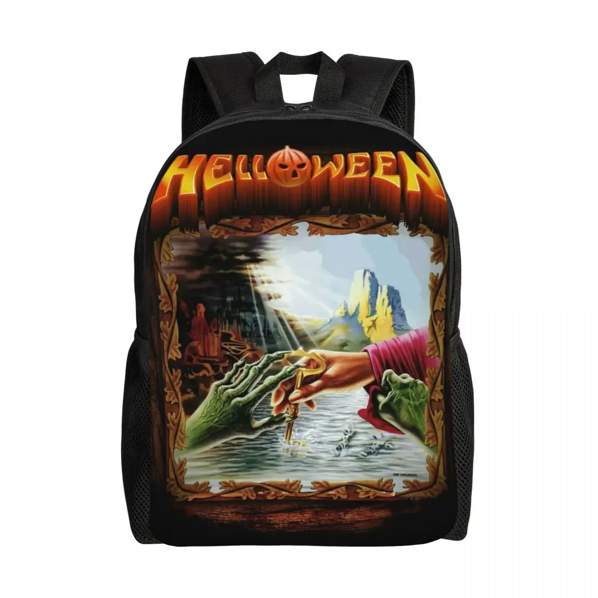 

Helloween Keeper Of The Seven Keys Part Travel Backpack School Laptop Bookbag Heavy Metal Rock College Student Daypack Bags