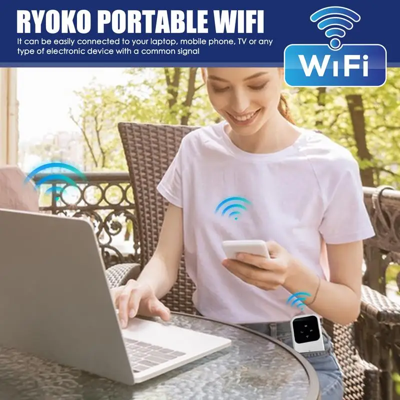 Portable WiFi Device Mobile Hotspot Device Wide Coverage Mobile WiFi Hotspot Compact WiFi Mobile Hotspot Travel WiFi Router For