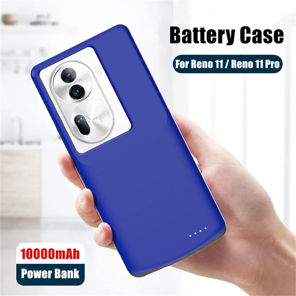 10000mAh Phone Cover Powerbank For OPPO Reno 10 11 Pro Battery Charger Cases Reno10 Power Bank For OPPO Reno 11 10 Power Case