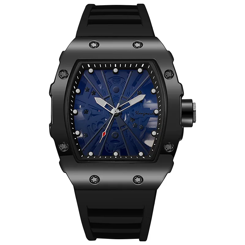 Montre à quartz décontractée en MSI de silicone pour hommes, montres-bracelets pour hommes, haut de luxe, nouvelle mode chaude, cadeau