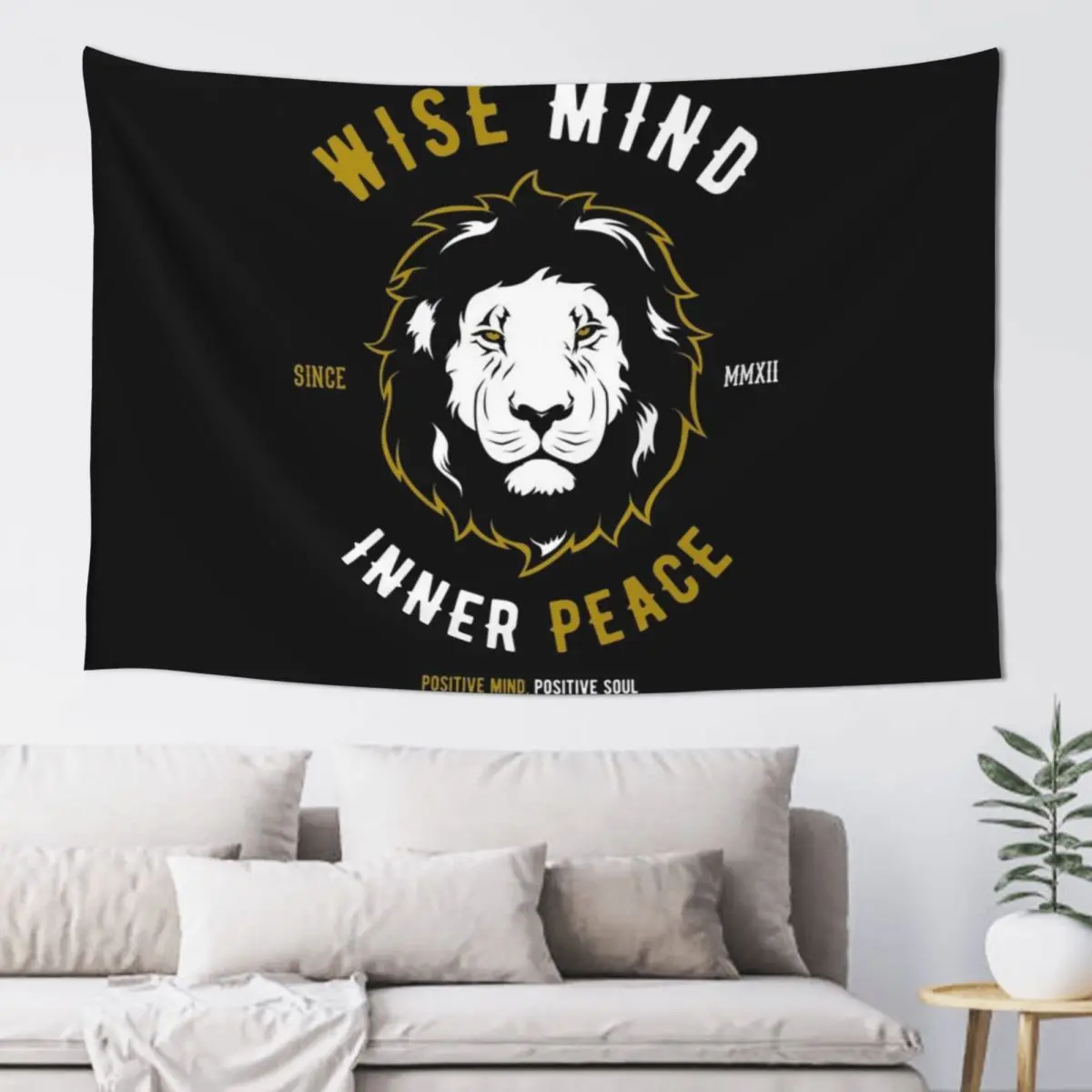 

Leo - Wise Mind, Inner Peace Tapestry Wall Decorations Wall Hanging Decor Wall Tapestries Carpet Tapestry