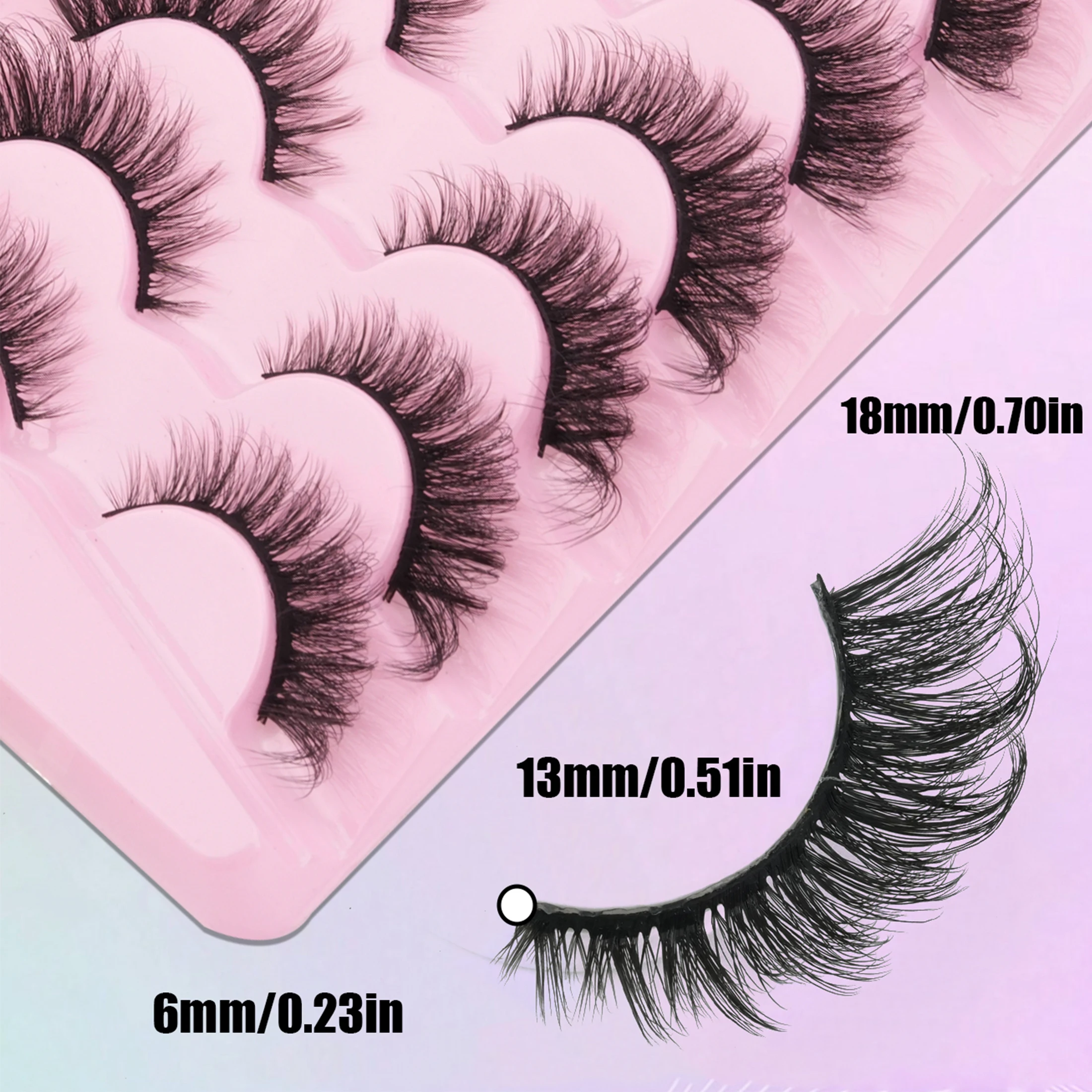 14 Pairs Fluffy Wispy False Ey - Faux Mink Lash ulasan dan harga