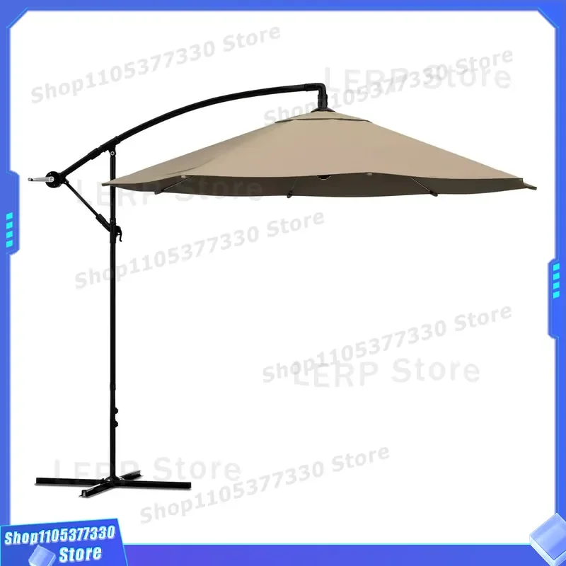 Modern Stainless Steel Cantilever Parasol UV Protection Shade for Outdoor Garden Pool Courtyard Park Custom Large Umbrella