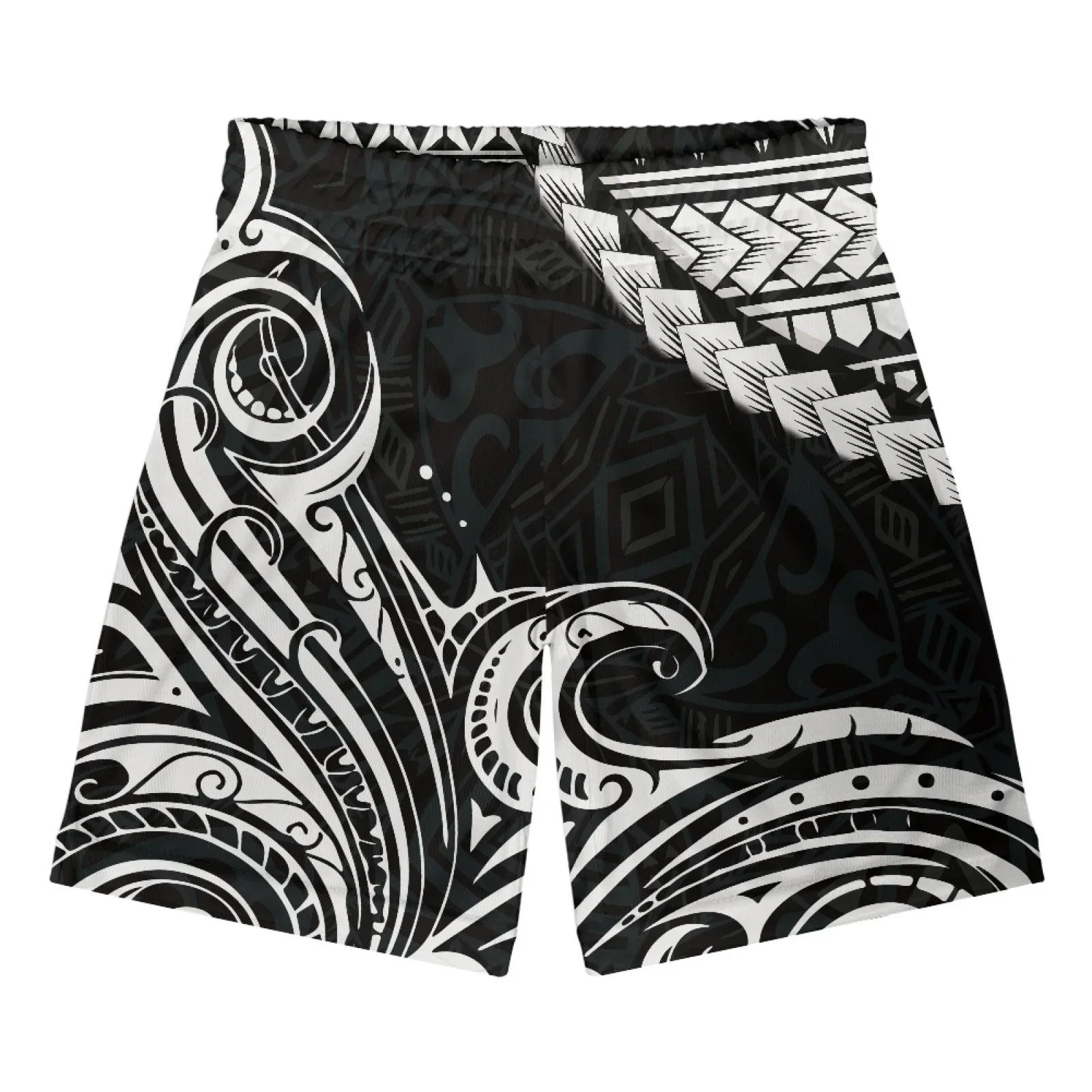 Polynesian Tribal Fijian Totem Tattoo Fiji Prints Power Shorts GYM Men Women Running Sports Basketball Fitness Pants Mesh Trend