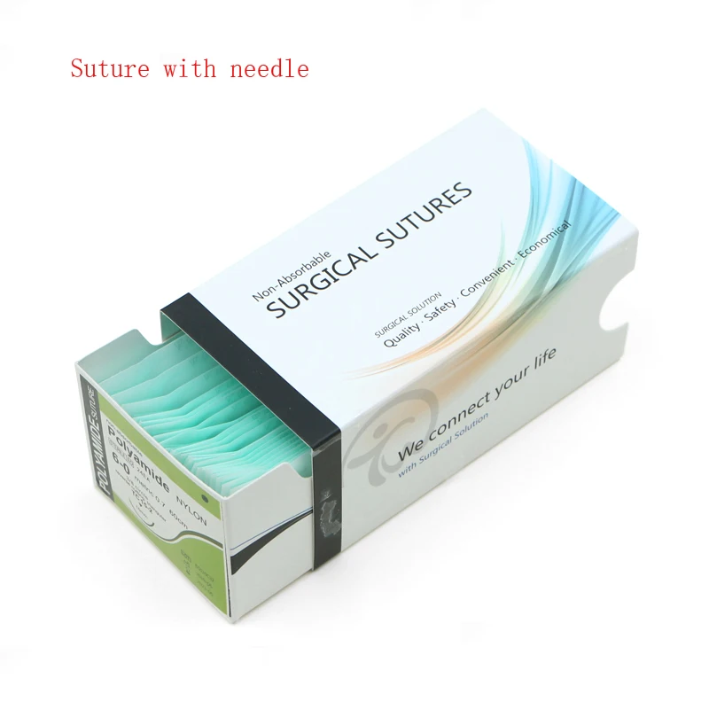 Kit de suture d'aiguille à enfouir double légiide, nanomètre sans trace, instrument cosmétique en plastique, fil en nylon polymère