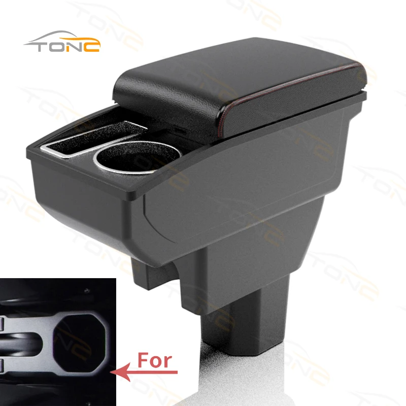 

Suzuki Ignis Armrest Box Retrofit Parts Center Console Special Storage Space Car Armrest Cushion with USB Cup Holder Double-Laye