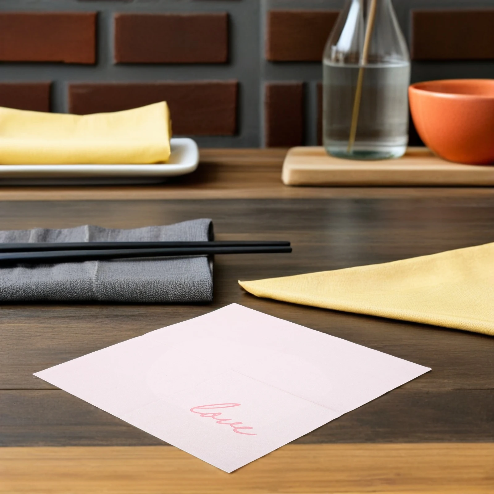 

Love Napkins 80pcs Valentine's Day Decorative Paper Napkins for Party Tableware Guest Napkin Festive Celebration Assorted Colors