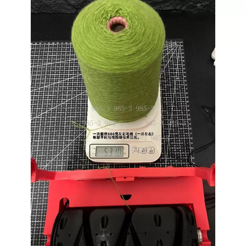 Automatic Pause Yarn Rewinder, Mini Size Rewinding Device with Length and Weight Detecting