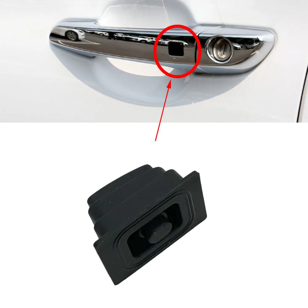 1x Exterior Door Handle Buckle Induction Button Fit For Tucson 2015-2020 Car Door Handle Button Cover Replacement New