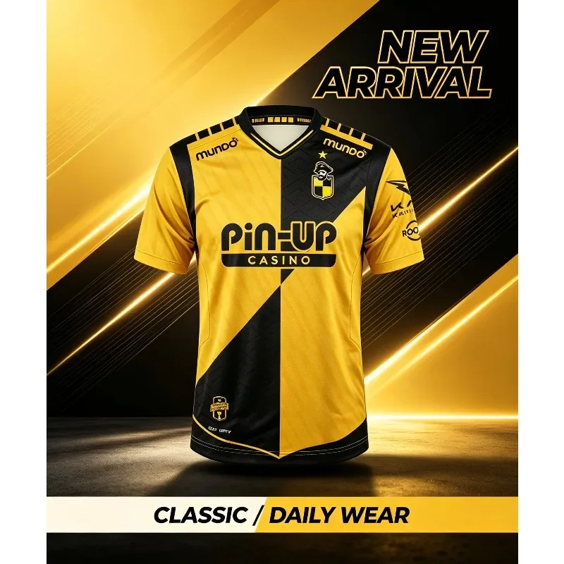 Children Coquimbo Unido-styles Soccer Jersey Men Short Sleeve V‑Neck Football Shirt Chile Fans Casual Daily Sport Uniform Tops