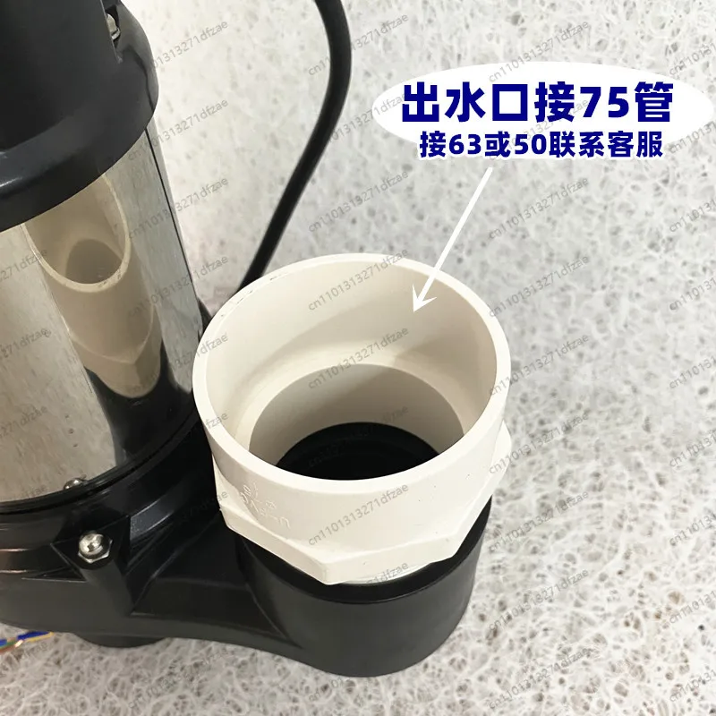 Automatic Fish Pond Drainage Pump High Flow High Lift Submersible Sewage Pump