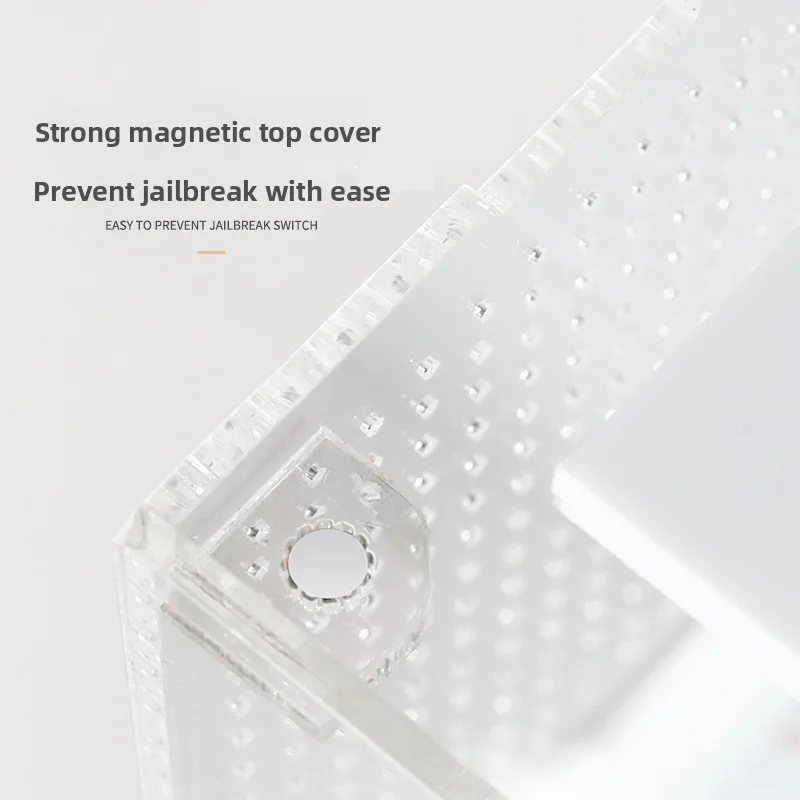 Reptizoo Acrylic Insect Observation&Rearing Box-Ventilated Enclosure for Crickets,Mantis,Katydids,Singing Insects&Small Critters