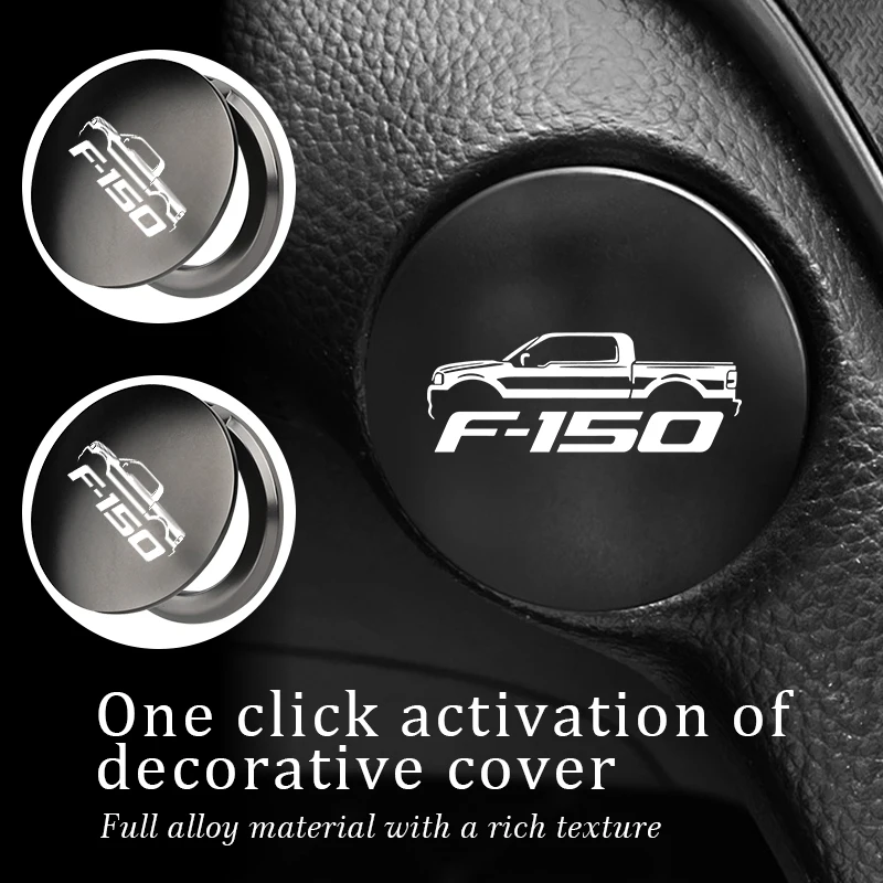 Pegatinas decorativas para cubierta protectora del botón de arranque de coche con un solo clic, para Ford Fiesta Shelby Edge Ecosport Kuga Mustang MK1 MK2 MK3