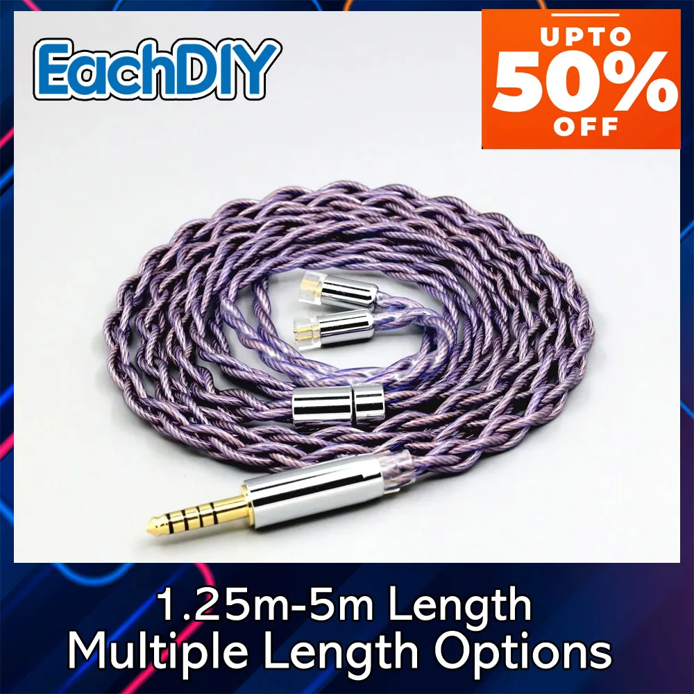 7N OCC 1.8mm Type2 litz 140 cores Headphone Earphone Cable For UE11 UE18 pro QDC Gemini-S Anole V3-C V3-S V6-C 7869
