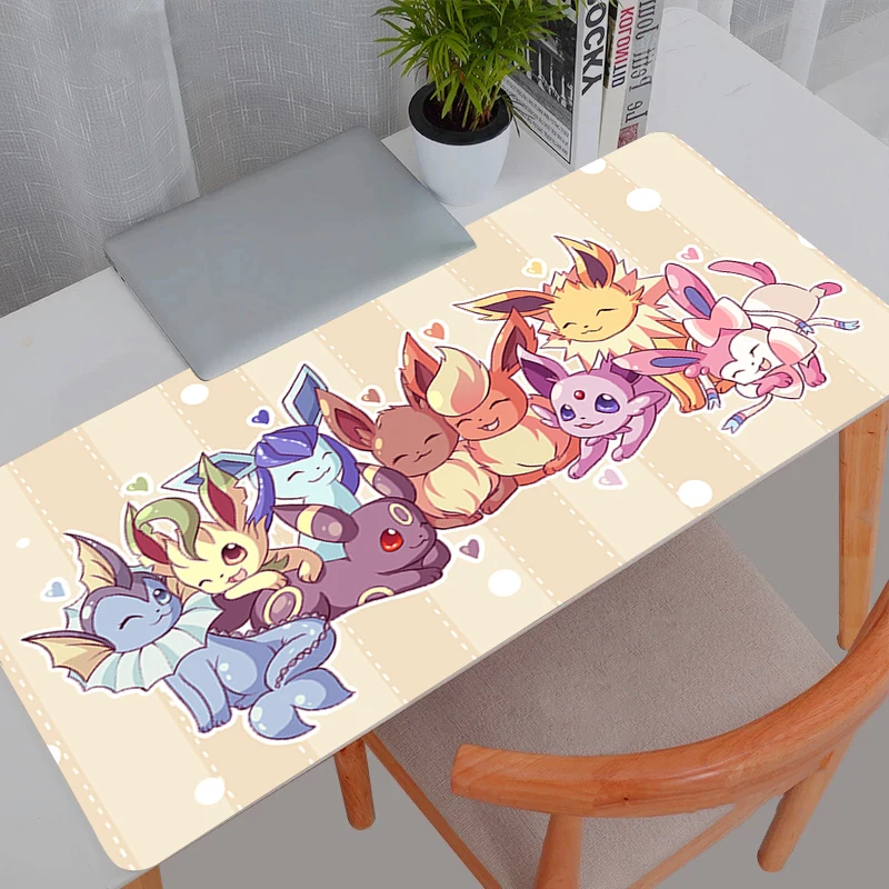 900*400 grande mouse pad tapetes de mesa de escritório pc jogos bloqueio borda acessórios xxl mouse pad portátil p-pokemons p-pikachus teclado tapete